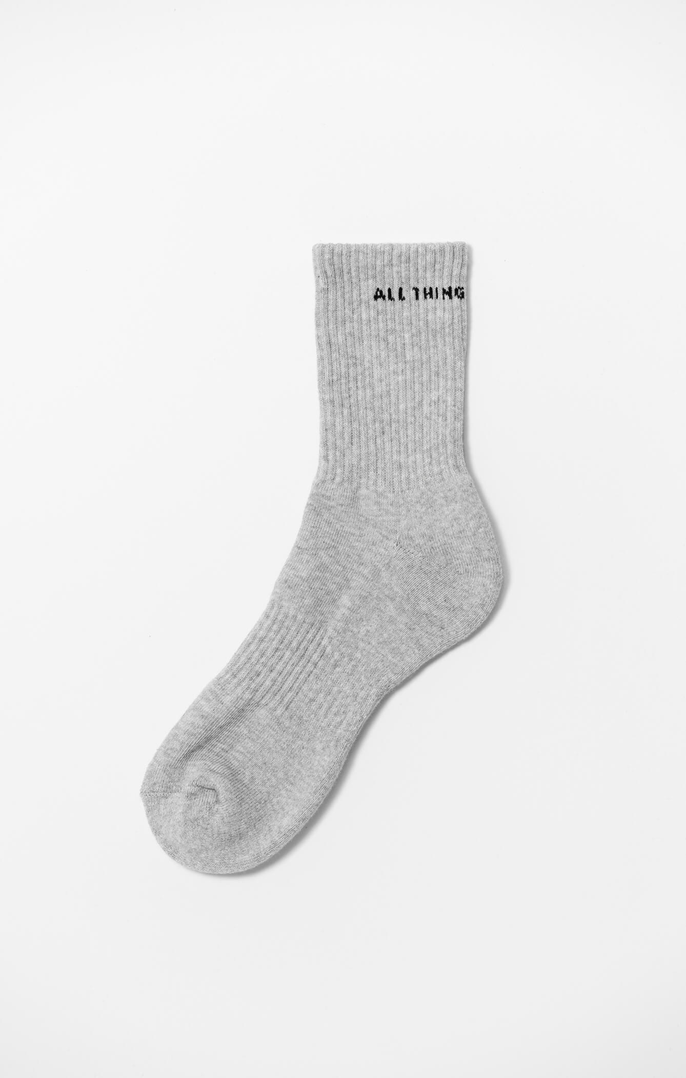 THE A.T.G CREW SOCK - GREY - Image 5