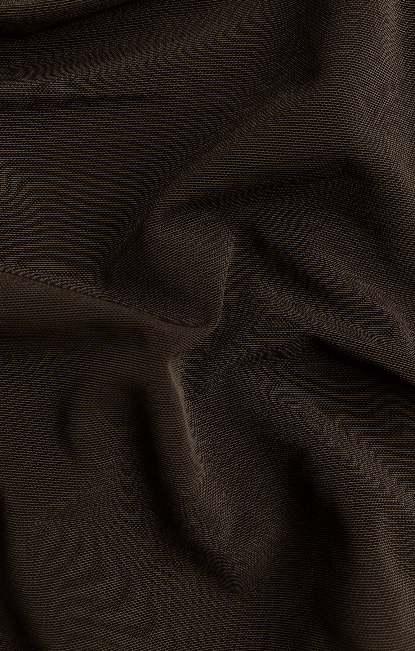 THE BONED BANDEAU BIKINI TOP - ESPRESSO MESH - Image 8