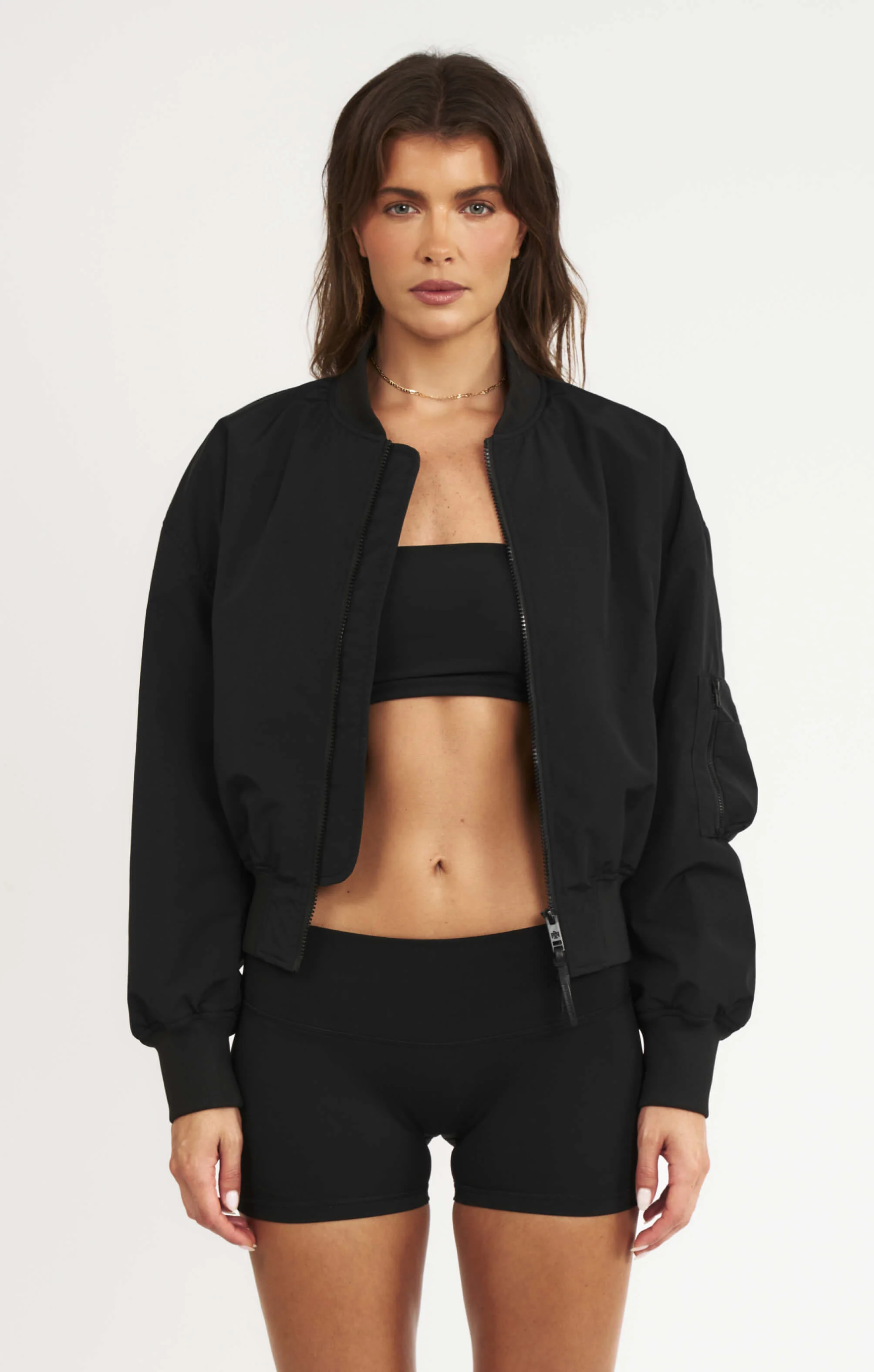THE CLASSIC BOMBER JACKET - BLACK - Image 6