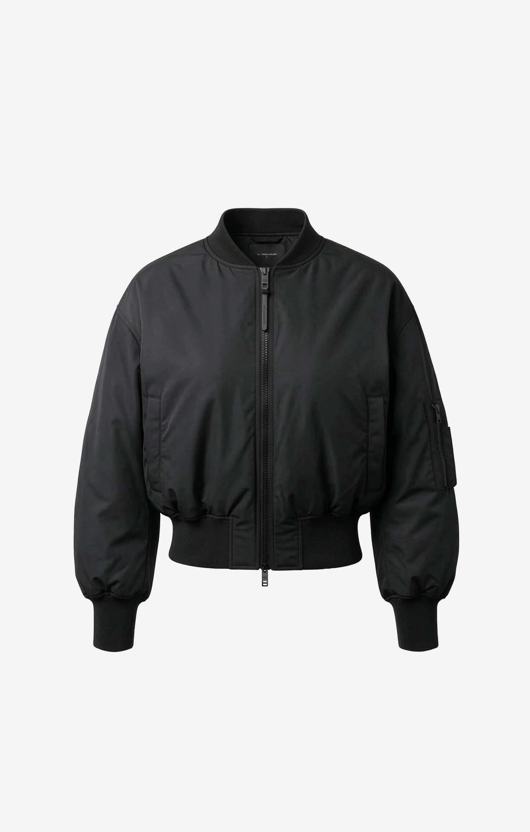 THE CLASSIC BOMBER JACKET - BLACK - Image 8