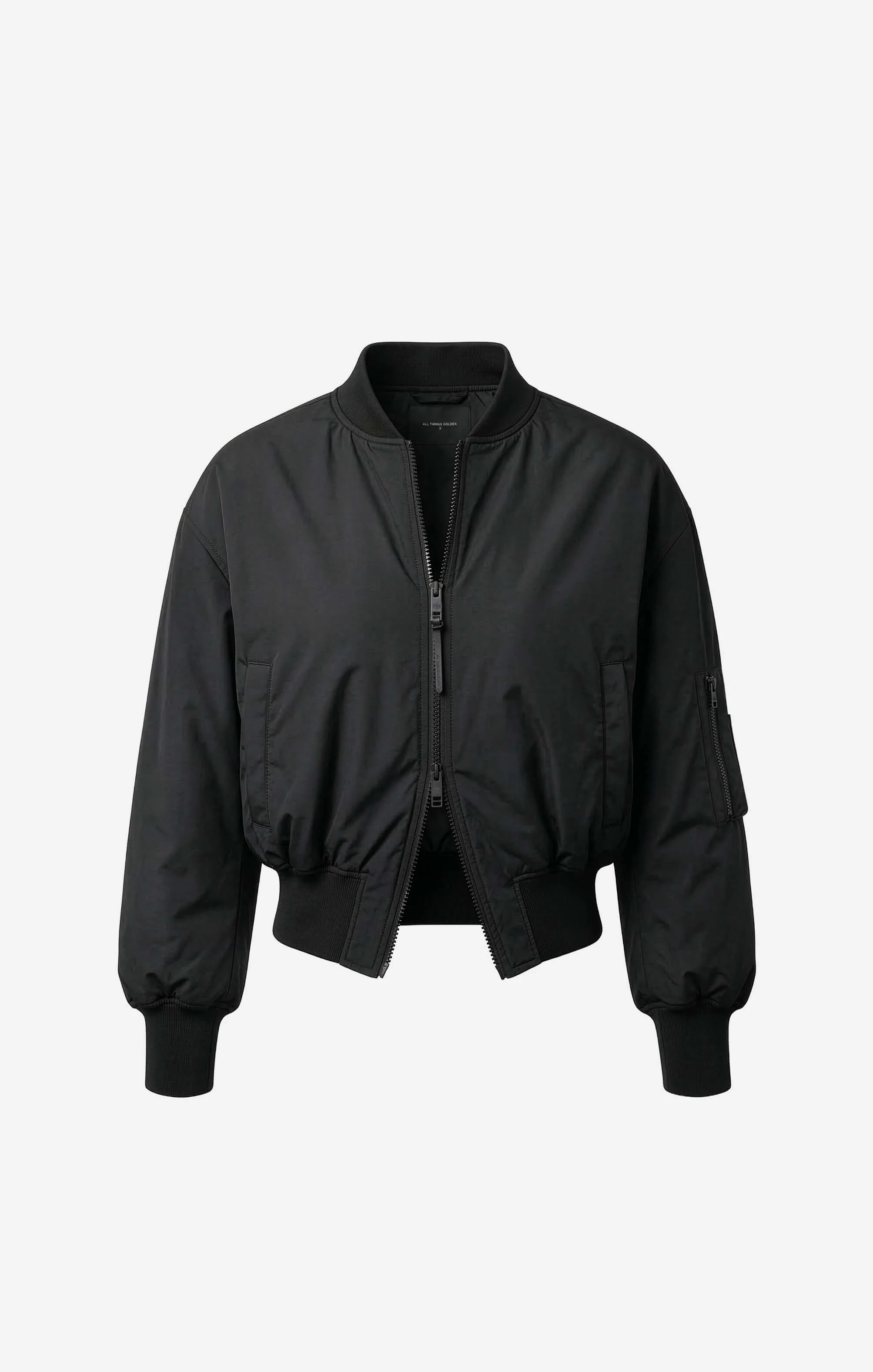 THE CLASSIC BOMBER JACKET - BLACK - Image 9
